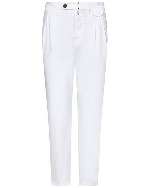 Incotex White Trousers for men