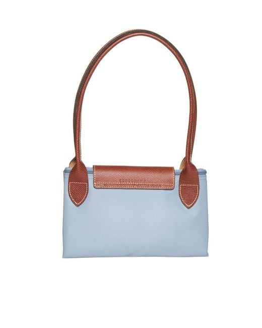 Longchamp Le Pliage Large Top Handle Bag in Blue | Lyst