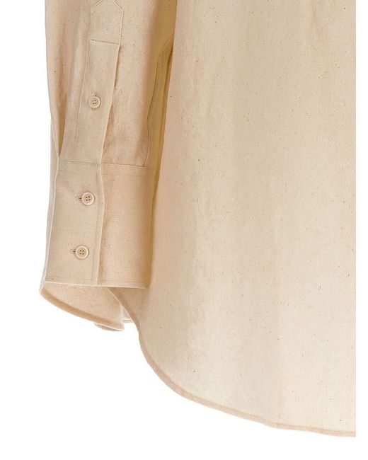 J.W. Anderson Natural Linen Blend Shirt