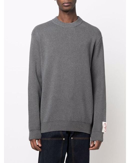 Golden Goose Deluxe Brand Gray Sweaters for men