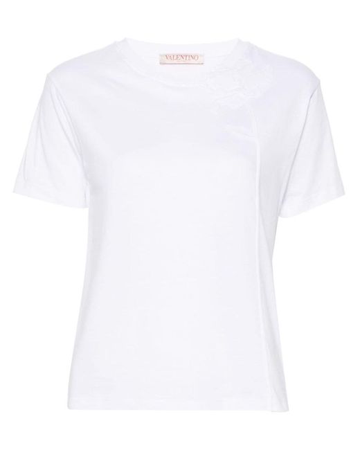 Valentino Garavani White T-shirts And Polos
