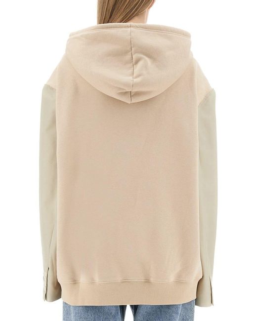 MM6 by Maison Martin Margiela Natural Sweatshirt With Logo