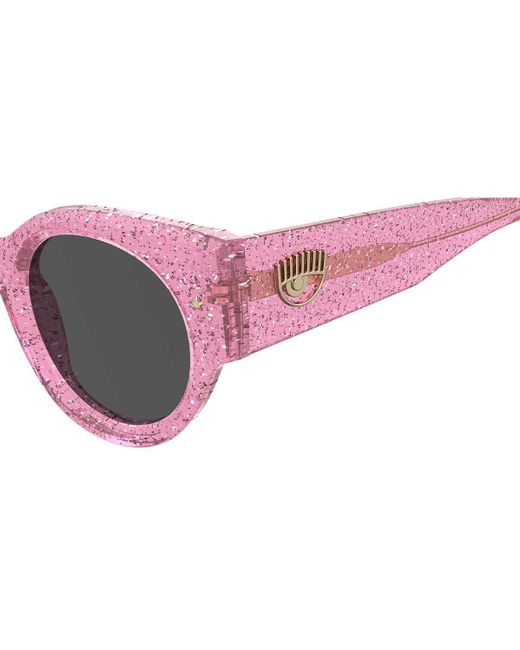 Chiara Ferragni Brown Sunglasses