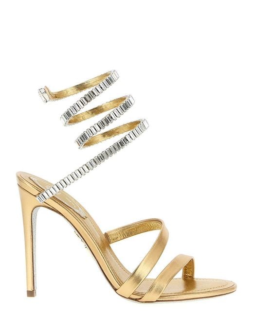 Rene Caovilla Metallic 'Spark Cleo' Sandals