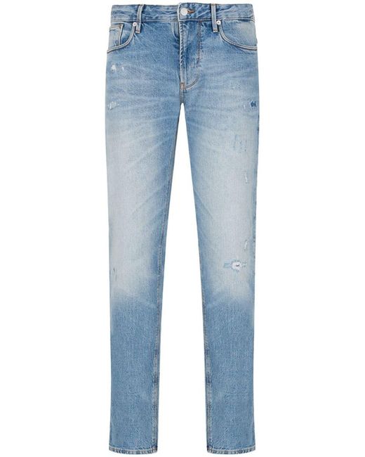 Emporio Armani Blue Denim Cotton Jeans for men