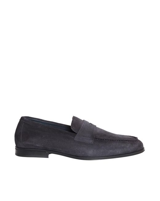Doucal's Blue Mocassin for men