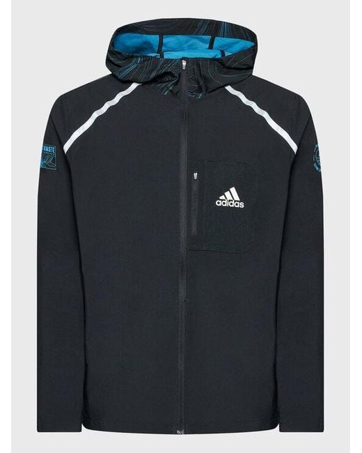 Adidas Blue Marathon Jacket Clothing for men