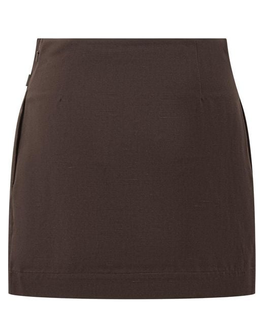 J.W. Anderson Brown Miniskirt