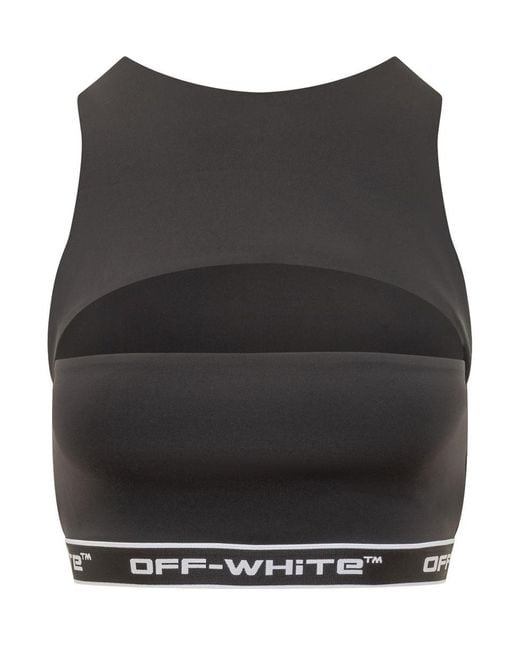 Off-White c/o Virgil Abloh Black Cut Out Top With Logo
