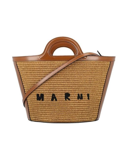 Marni Brown Tropicalia Small Bag