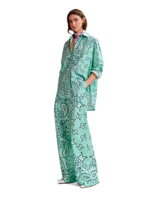 Essentiel Antwerp Green Hintwerpen Aqua Trousers