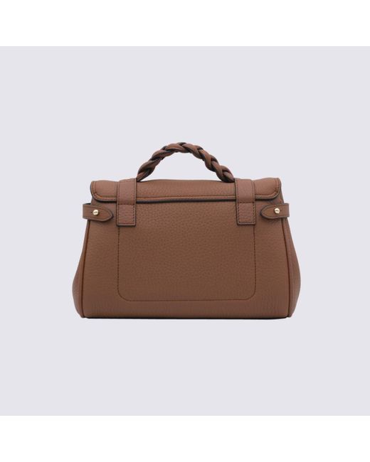 Mulberry Brown Leather Alexa Tote Bag