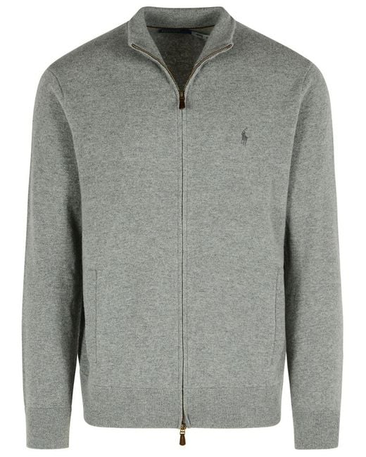 Polo Ralph Lauren Gray Wool Sweater for men