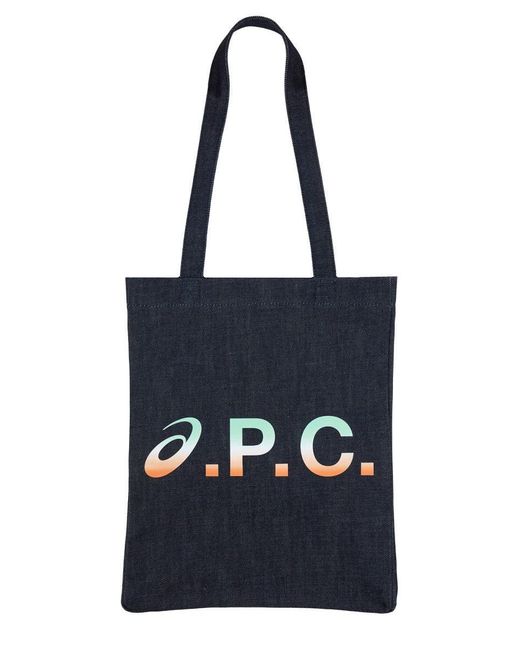 a.p.c. x asics Blue "Lou" Tote Bag for men