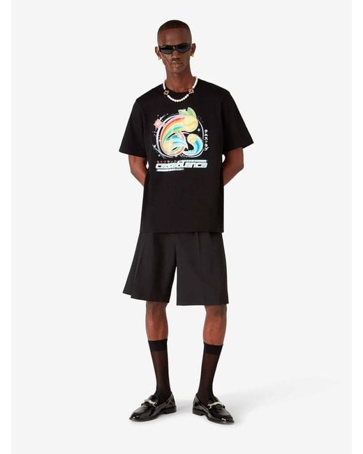 Casablanca Black Graphic T-Shirt for men