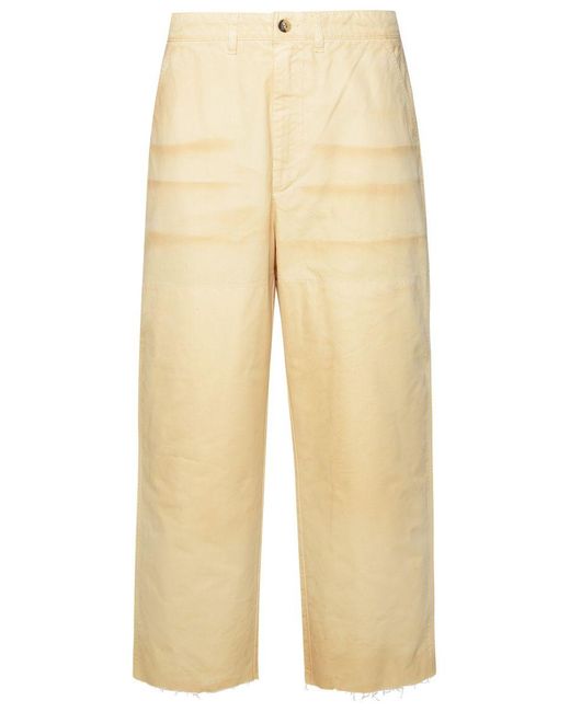 Golden Goose Deluxe Brand Natural Cotton Trousers for men