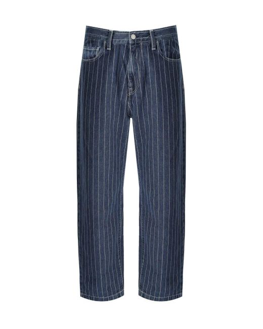 Carhartt Orlean Blue White Jeans for men