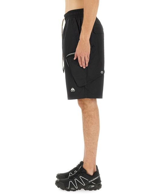 Moose Knuckles Black Short "Tristan" for men