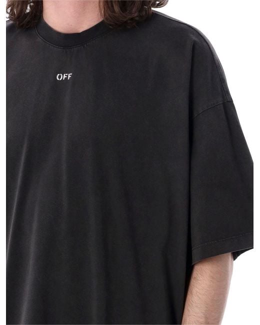 Off-White c/o Virgil Abloh Black Off- S. Matthew Over T-Shirt for men