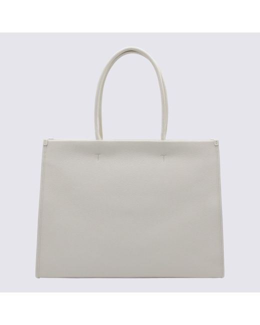 Furla White Marshmallow Leather Opportunity Tote Bag