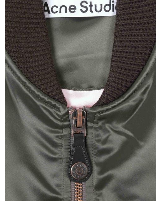 Acne Gray Technical Quilted Jacket for men