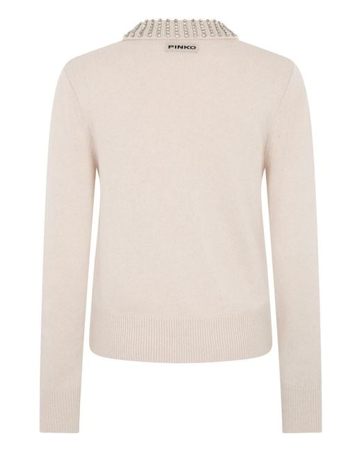 Pinko Natural Ventotene Wool Blend Sweater