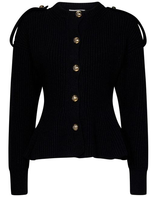 Alexander McQueen Black Sweaters