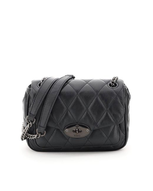 mulberry black quilted darley