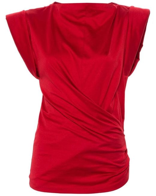 Isabel Marant Red Maisan Cotton T-Shirt