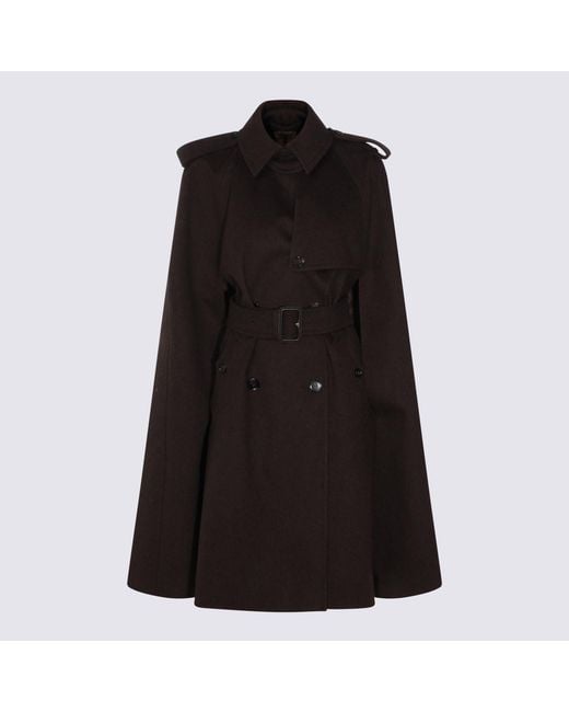 Burberry Black Dark Cashmere Coat