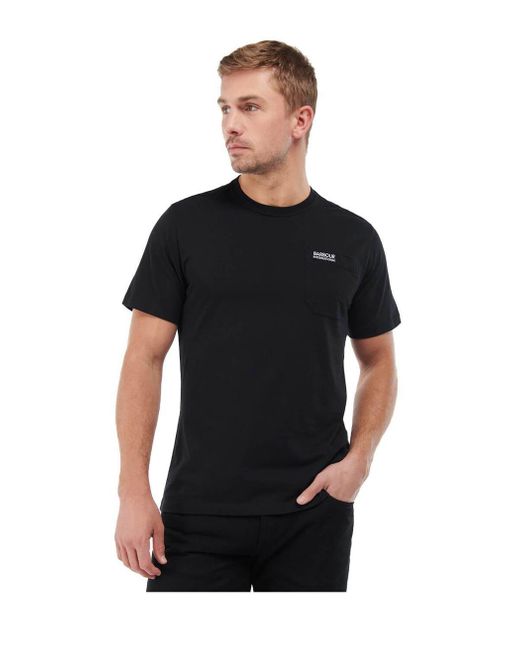 Barbour Black International Radok Pocket Tee T-Shirt for men