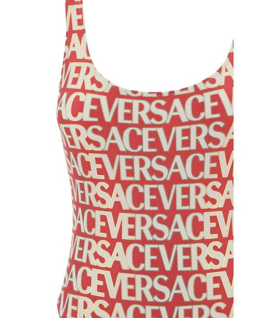 Versace Red Swimsuit