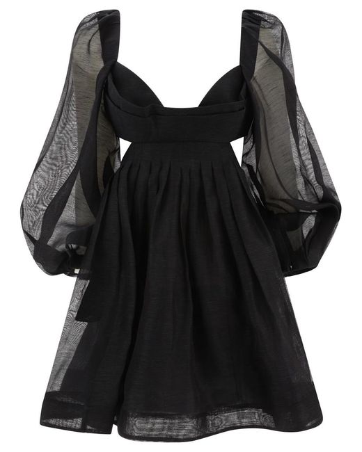 Zimmermann Black "Harmony Bralette" Dress