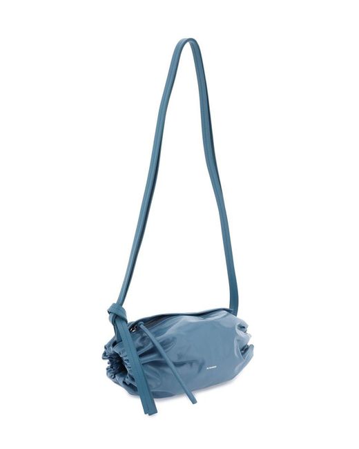Jil Sander Blue Cushion Crossbody Bag
