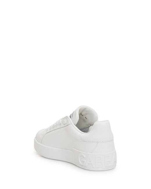 Dolce & Gabbana White Portofino Sneaker
