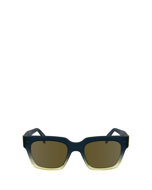 Paul Smith Green Squarish Acetate Sunglasses for men