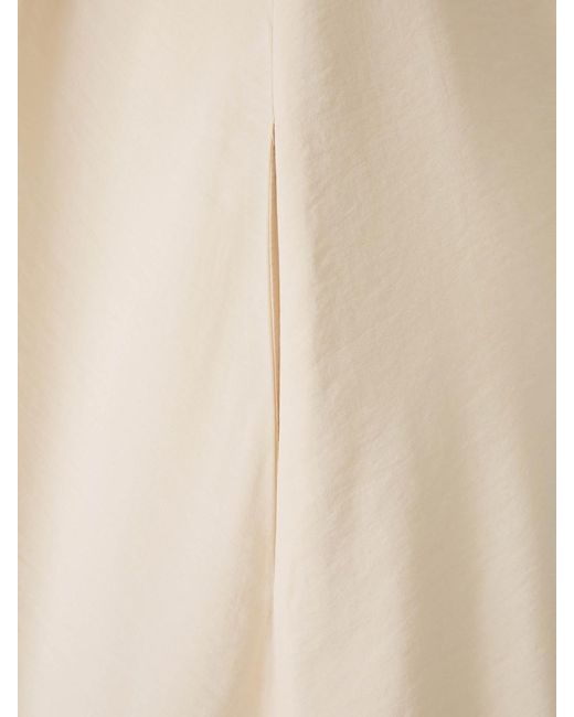 Peserico White Plain Midi Dress
