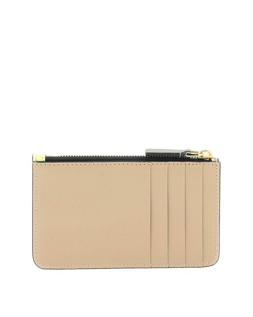 Marni Yellow Tricolor Zippered Cardholder