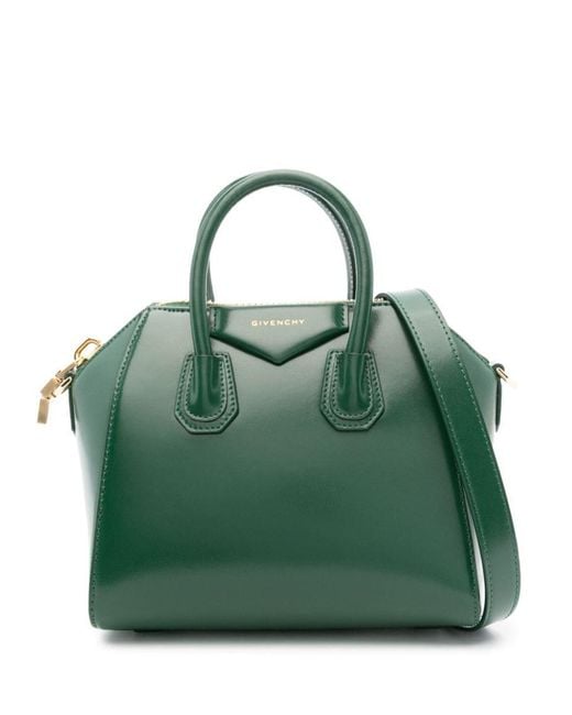 Givenchy Green Antigona Mini Leather Handbag