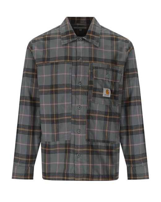 Carhartt Gray S Hadley Check Shirt for men