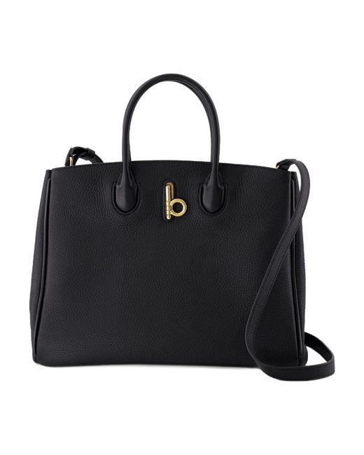 Burberry Small Rocking Horse Shopper Bag in Black | Lyst