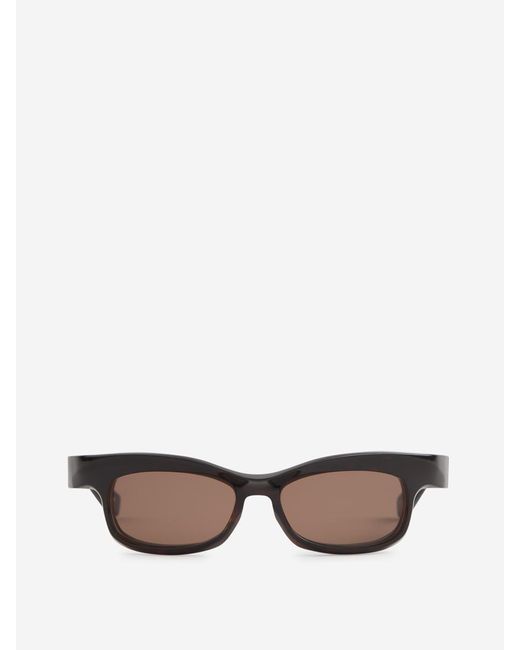 FACTORY900 Black Rectangular Sunglasses Fa-143 for men