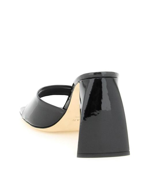 By Far Black Patent Leather 'michele' Mules