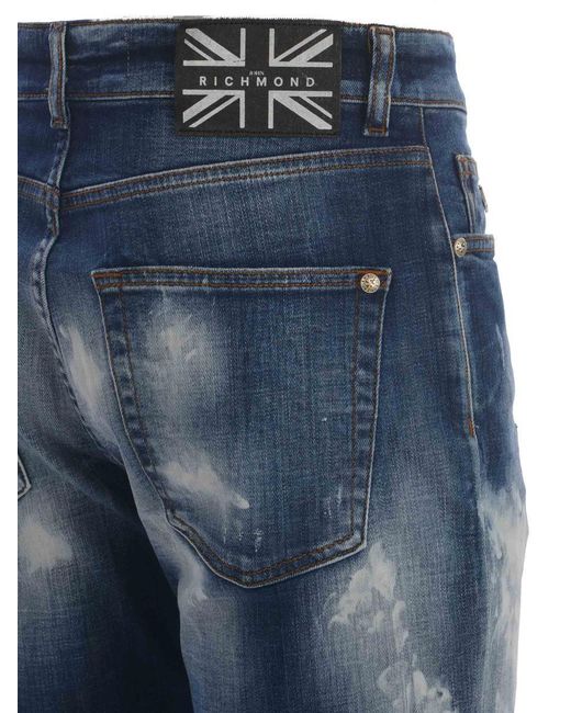 RICHMOND Blue Shorts for men