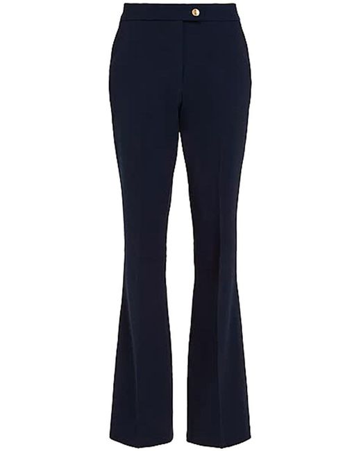 Tommy Hilfiger Blue Button Flare Pant