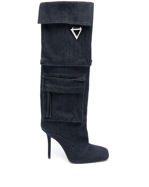 The Attico Blue Sienna Tube Boot 105Mm