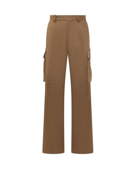 Victoria Beckham Natural Relaxed Cargo Pants