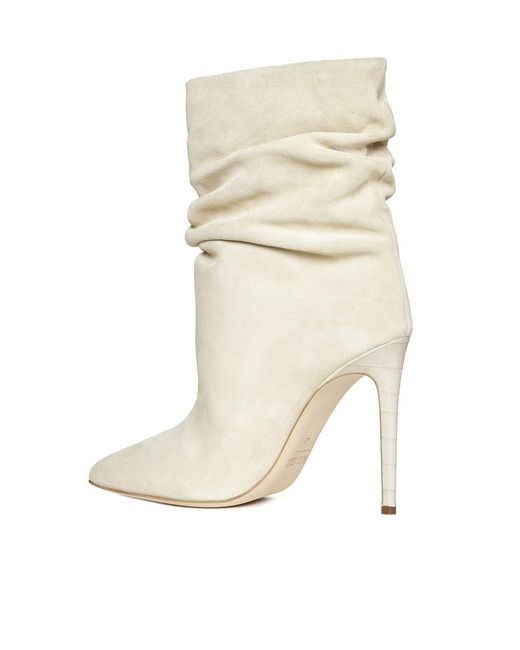 Paris Texas White Suede Slouchy Boots