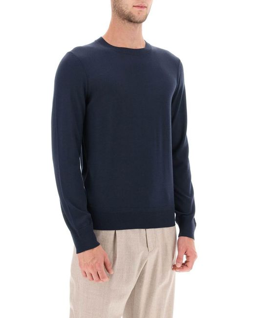 Tom Ford Blue Fine Wool Sweater for men
