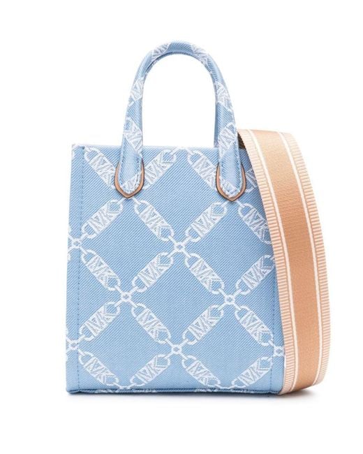 Michael Kors Blue Gigi Shopping Bag